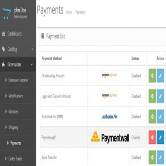 Paymentwall Integration for Journal 3 Theme 